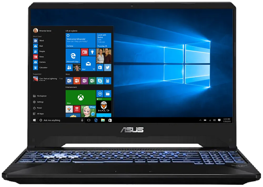 ноутбука Asus FX505DV-BQ143T